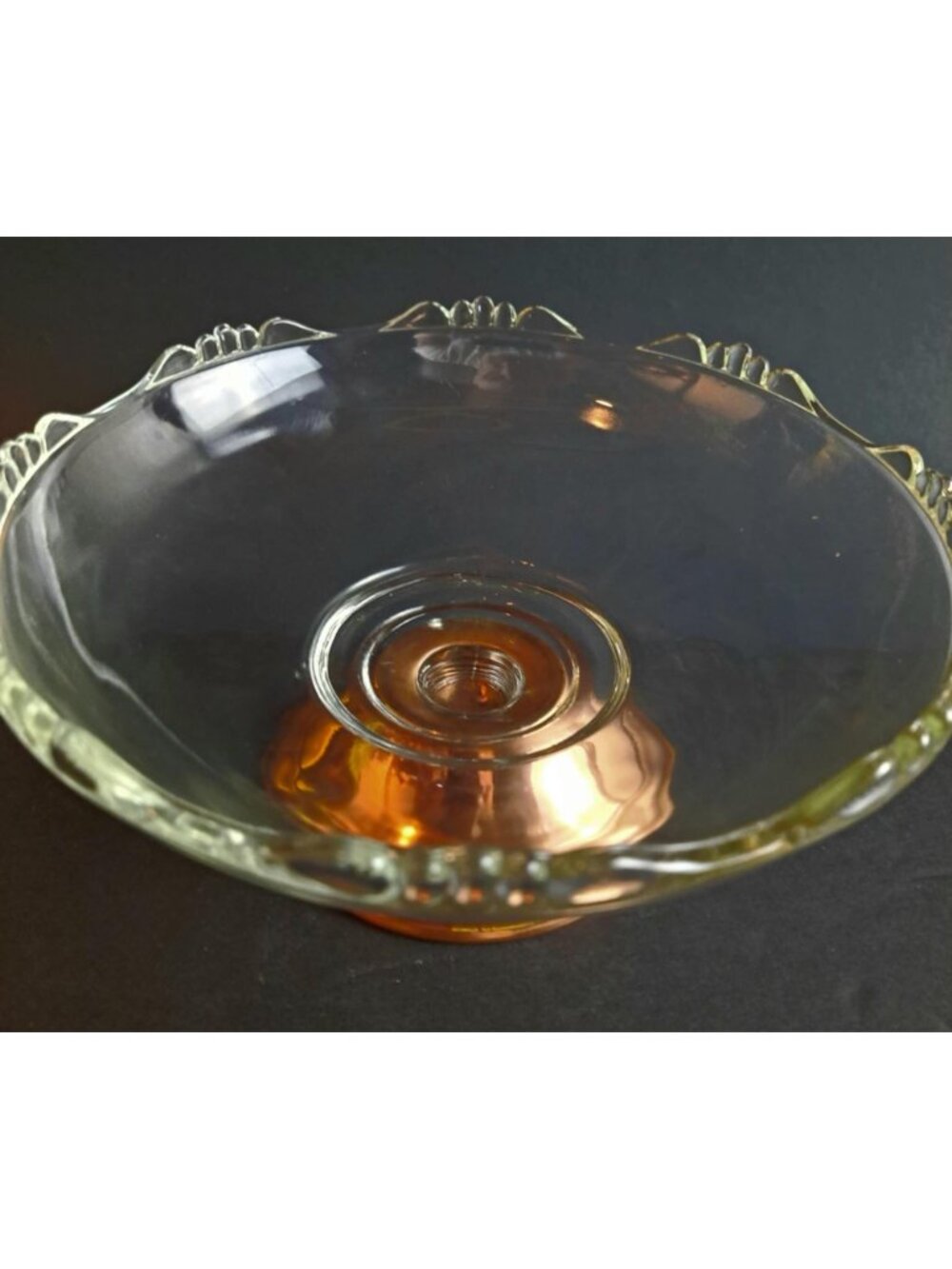 Vintage Princess House Copper Bottom Candy Dish | MCM | Cottagecore